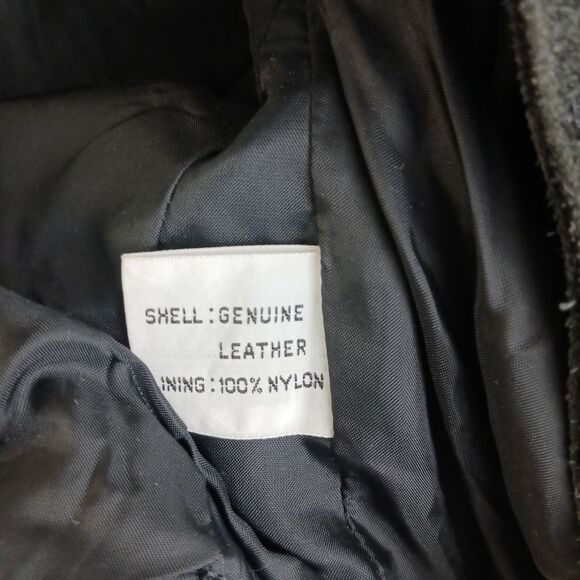 Contempo two tone vintage crop leather jacket size S - Picture 10 of 12